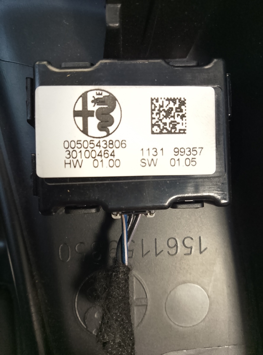 Modulo Sensore Luci Pioggia Parabrezza Alfa Romeo Stelvio 2021 OEM 0050543806