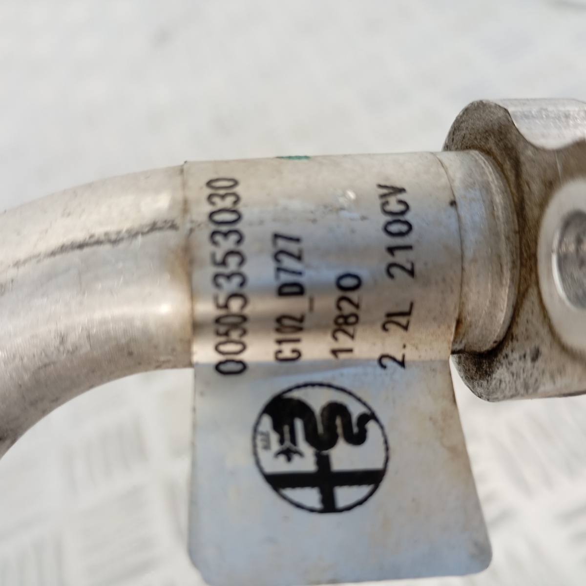 Tubo Compressore A/C Alfa Romeo Stelvio 2.2 Diesel 210CV OEM 00505353030 - immagine 4