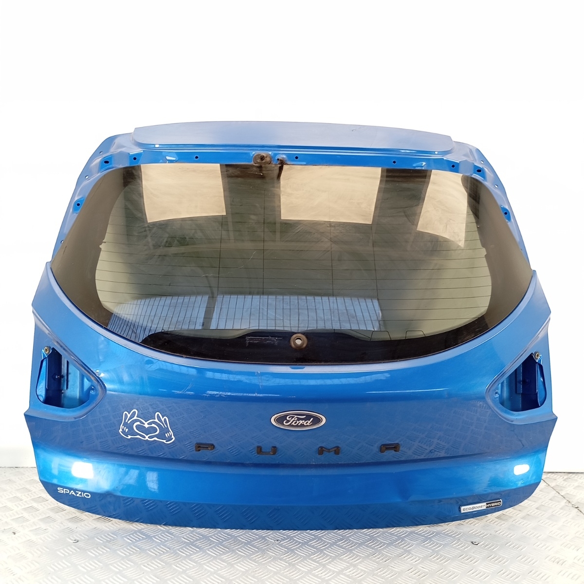 Portellone posteriore Ford Puma 2019-2024 OEM L1TB-S43F178-AA blu con vetro e cerniere