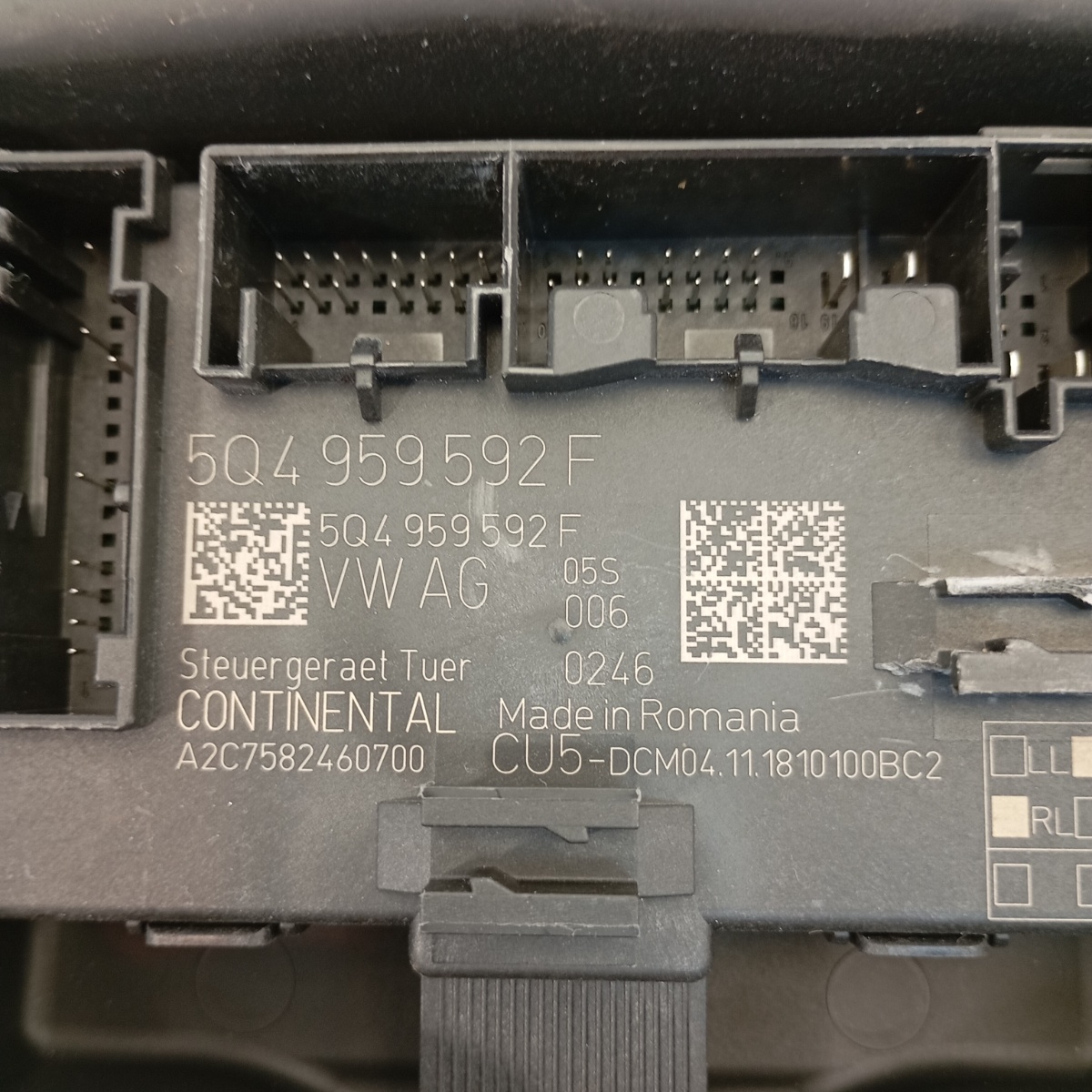 Modulo Controllo Porta Anteriore Destra Audi A1 Golf 7 Leon OEM 5Q4959592F - immagine 2