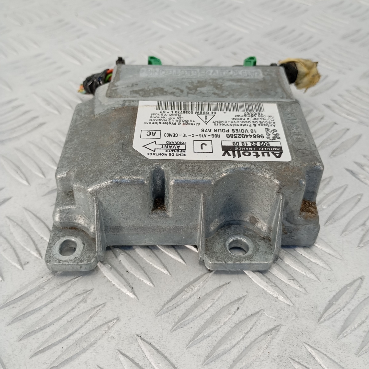 Centralina Airbag Peugeot 207 2006–2012 ECU Autoliv 10 Pin OEM 9664402580 - immagine 5