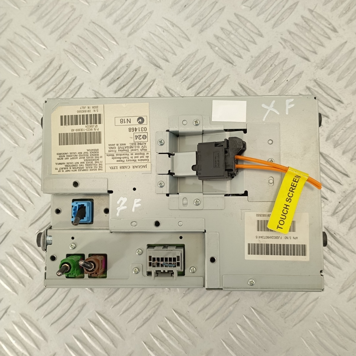 Display Touchscreen Jaguar XF 2008–2015 OEM 9X23-10E889-AB Alpine 7 Fili - immagine 5