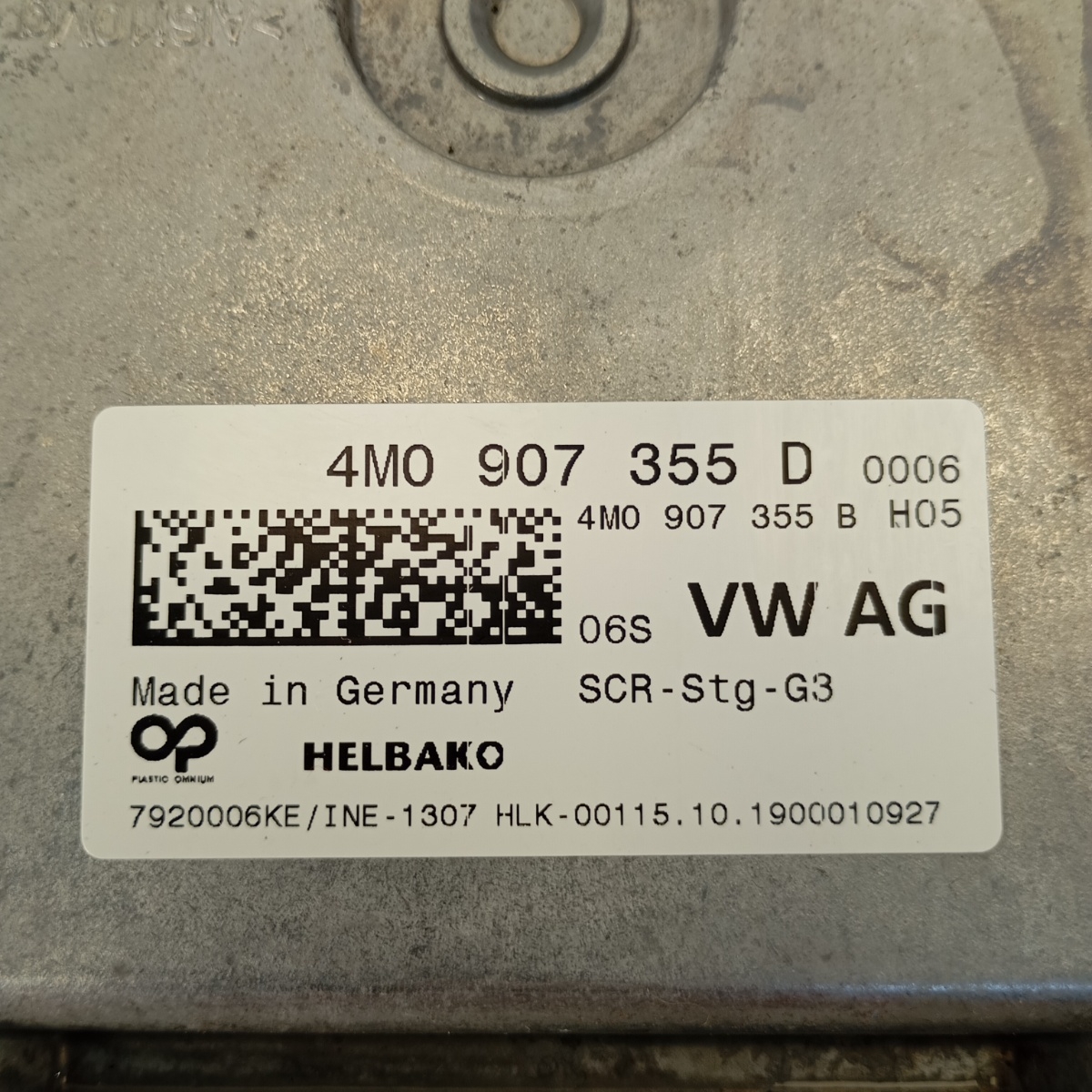 Centralina SCR AdBlue Audi Q7 Q8 A6 A8 A4 (B9) VW Touareg 4M0907355D - immagine 2