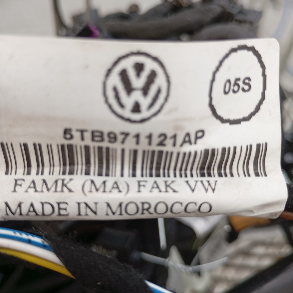 Cablaggio Porta Anteriore Sinistra Volkswagen Touran Golf 5TB971121AP - immagine 5