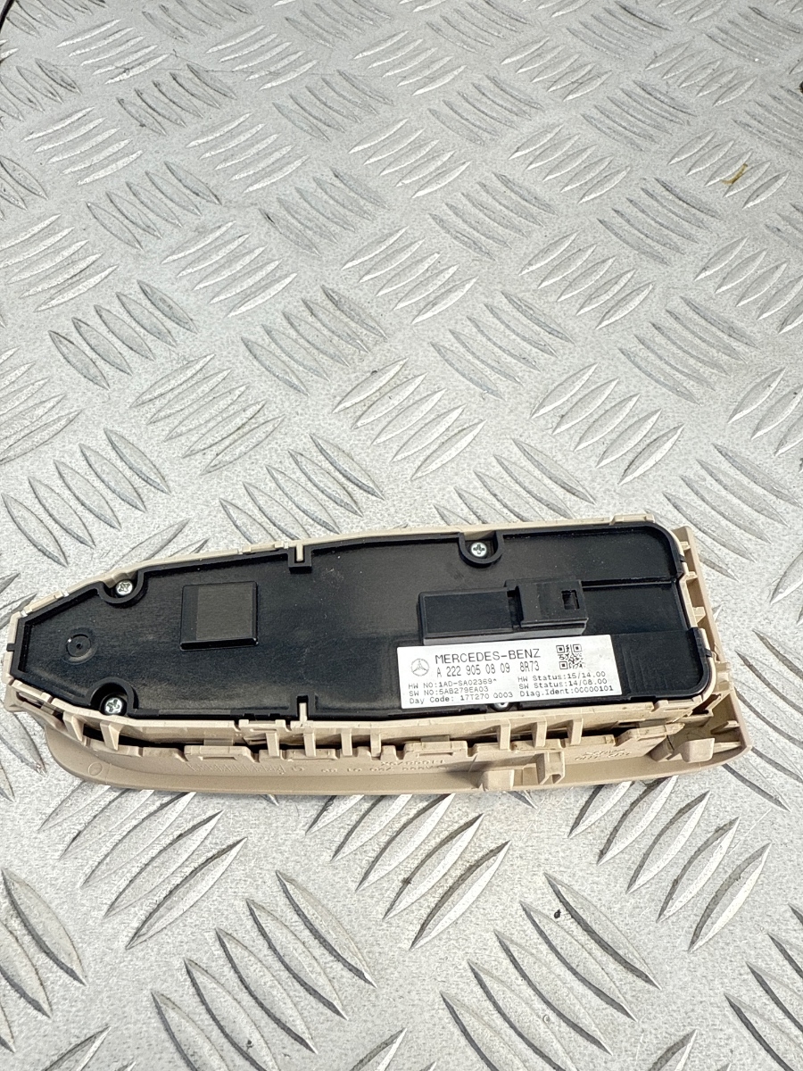 Pulsantiera Alzacristalli Anteriore Sinistra Mercedes Classe S W222 A2229050809 - immagine 3