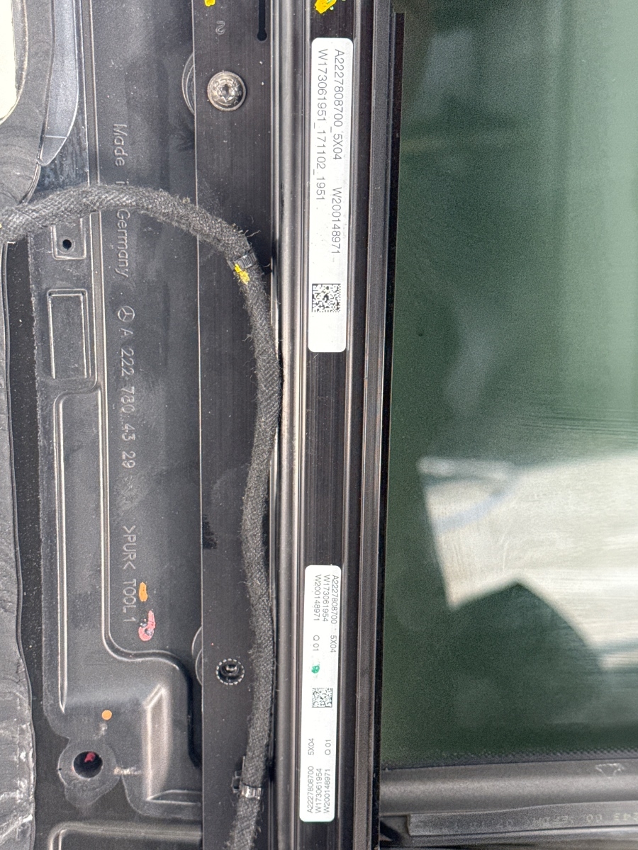 Tetto Panoramico Mercedes Classe S W222 tendina elettrica A2227804329 - immagine 8