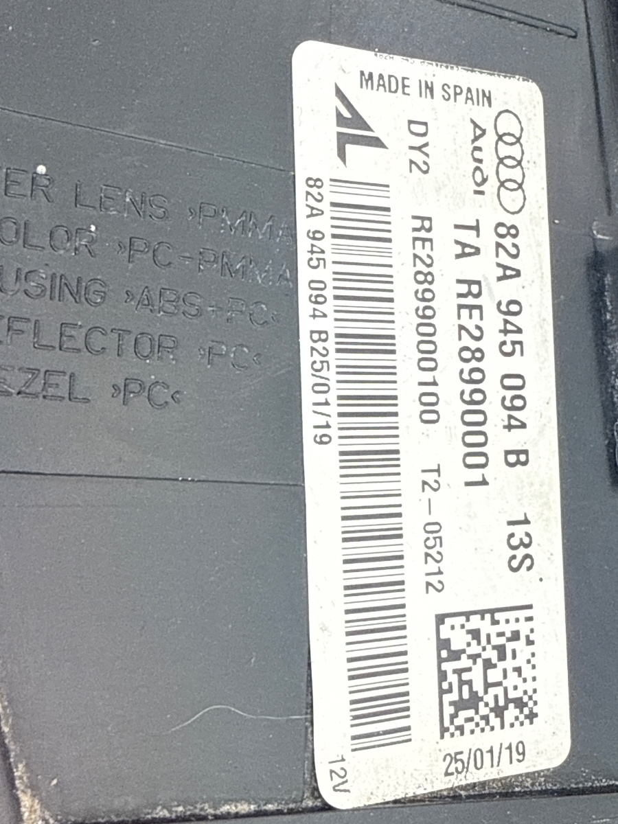Stop Posteriore Destro Interno Portellone LED Audi A1 Sportback 82A945094B - immagine 8