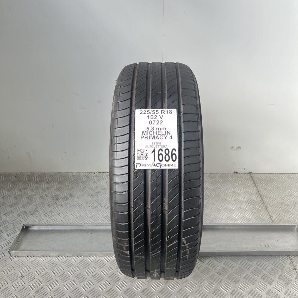 Gomma Usata 225 55 R18 102V Michelin Primacy 4 83% Estiva