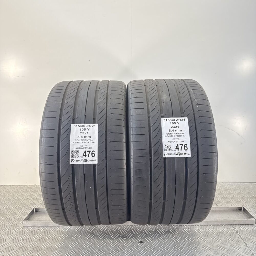 Pneumatici Usati 315 30 ZR21 105Y Continental Conti Sport 5P 77% Estive