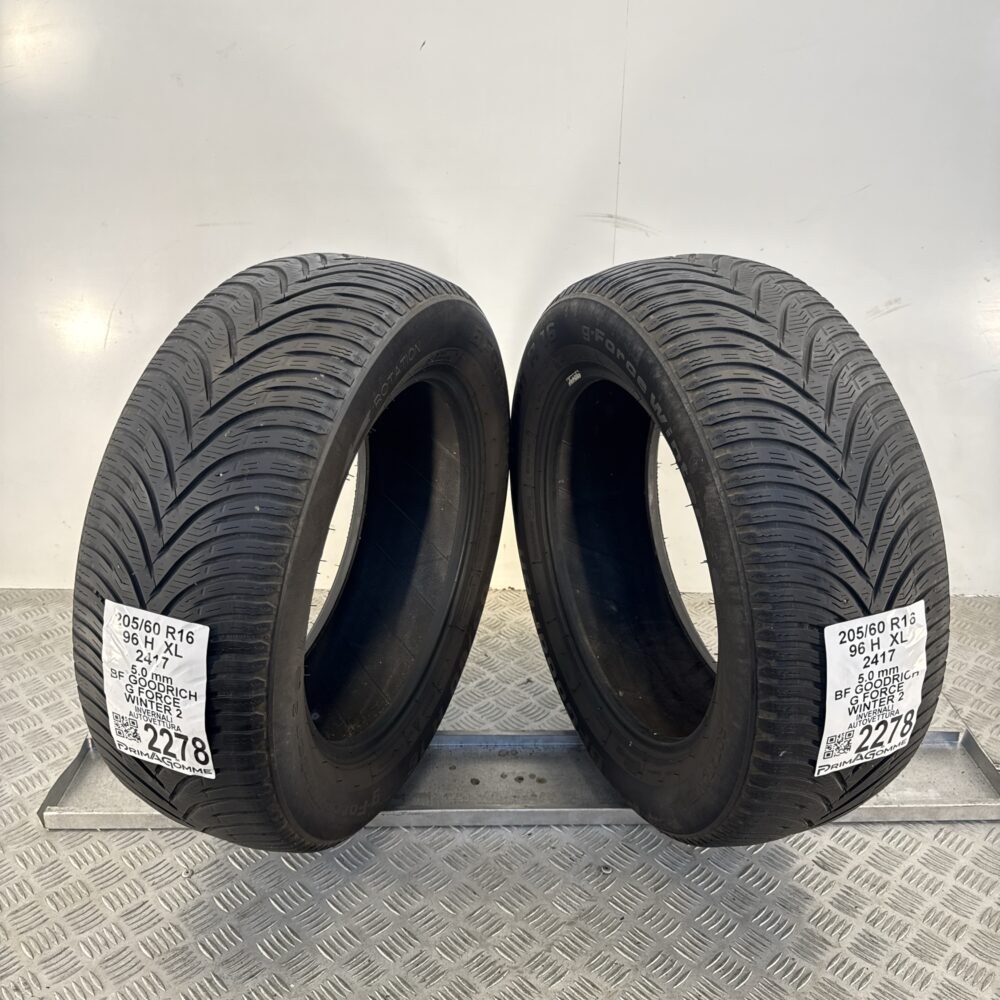 Gomme Usate 205 60 R16 XL 96H BFgoodrich G Force Winter 2 71% Invernali - immagine 6