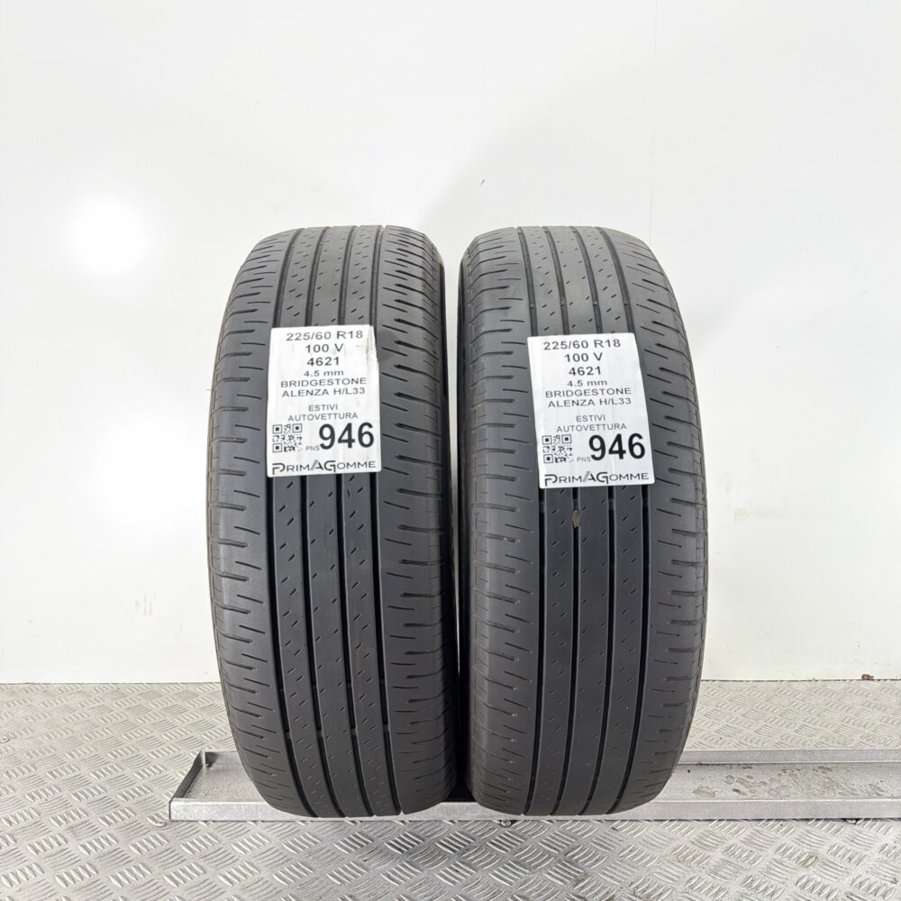 Pneumatici Usati 225 60 R18 100V Bridgestone Alenza H/L33 Estive