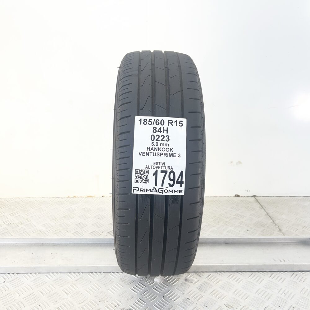 Pneumatico Usato 185 60 R15 84H Hankook Ventus Prime 3 71% Estivo