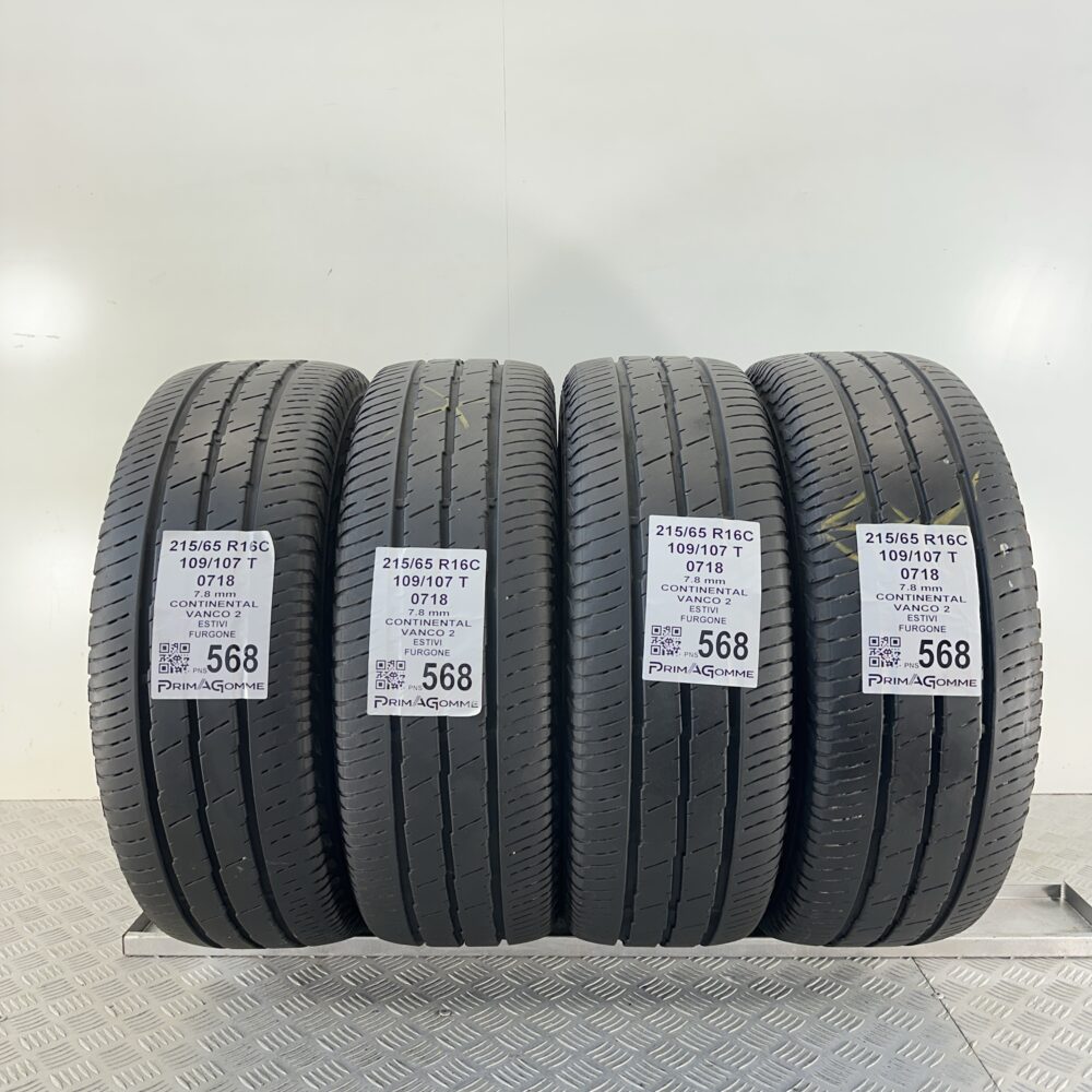 Pneumatici Usati 215 65 R16C 109/107T Continental Vanco 2 99% Estive
