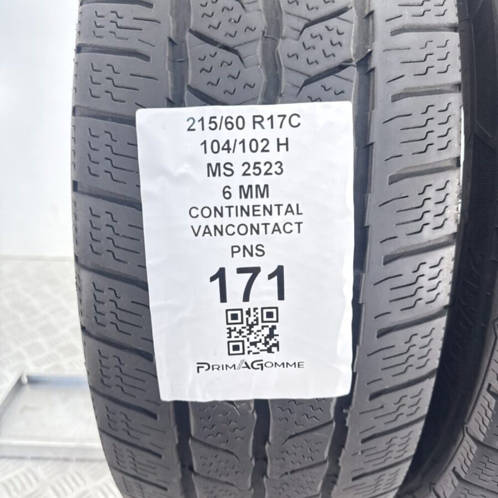 Pneumatici Usati 215 60 R17C 104 102H Continental VanContact 86% Invernali - immagine 3