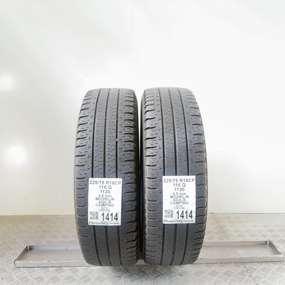 Pneumatici Usati 225 75 R16 116Q Michelin Agilis Camping Estive