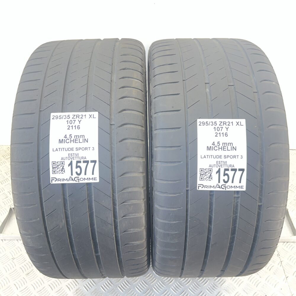 Gomme Usate 295 35 ZR21 XL 107Y Michelin Latitude Sport 3 Estive