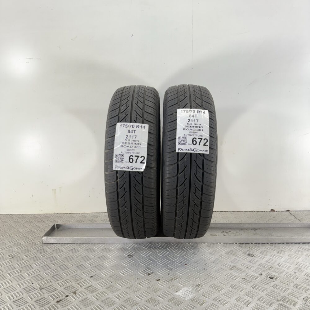 Pneumatici Usati 175 70 R14 84T Sebring Road 301 78% Estive