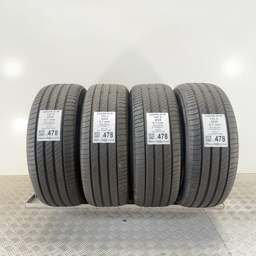 Pneumatici Usati 225 55 R18 102V Michelin E Primacy 81% Estive