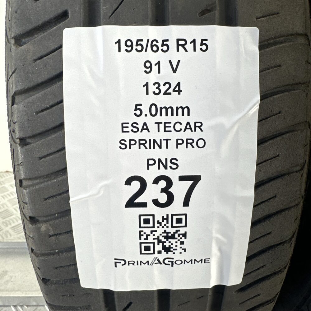 Pneumatici Usati 195 65 R15 91V ESA TECar Sprint Pro 73% Estive - immagine 3