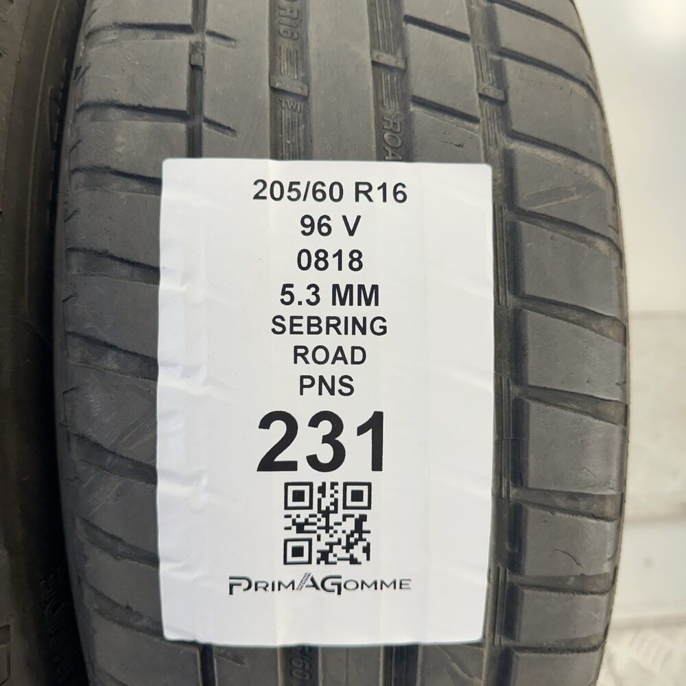 Pneumatici Usati 205 60 R16 96V Sebring Road 76% Estive - immagine 3