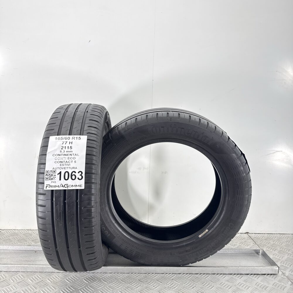 Gomme Usate 165 60 R15 77H Continental Conti Eco Contact 5 76% Estive - immagine 6