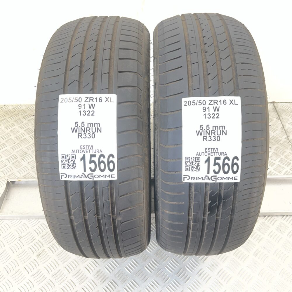 Pneumatici Usati 205 50 ZR16 XL 91W Winrun R330 79% Estive
