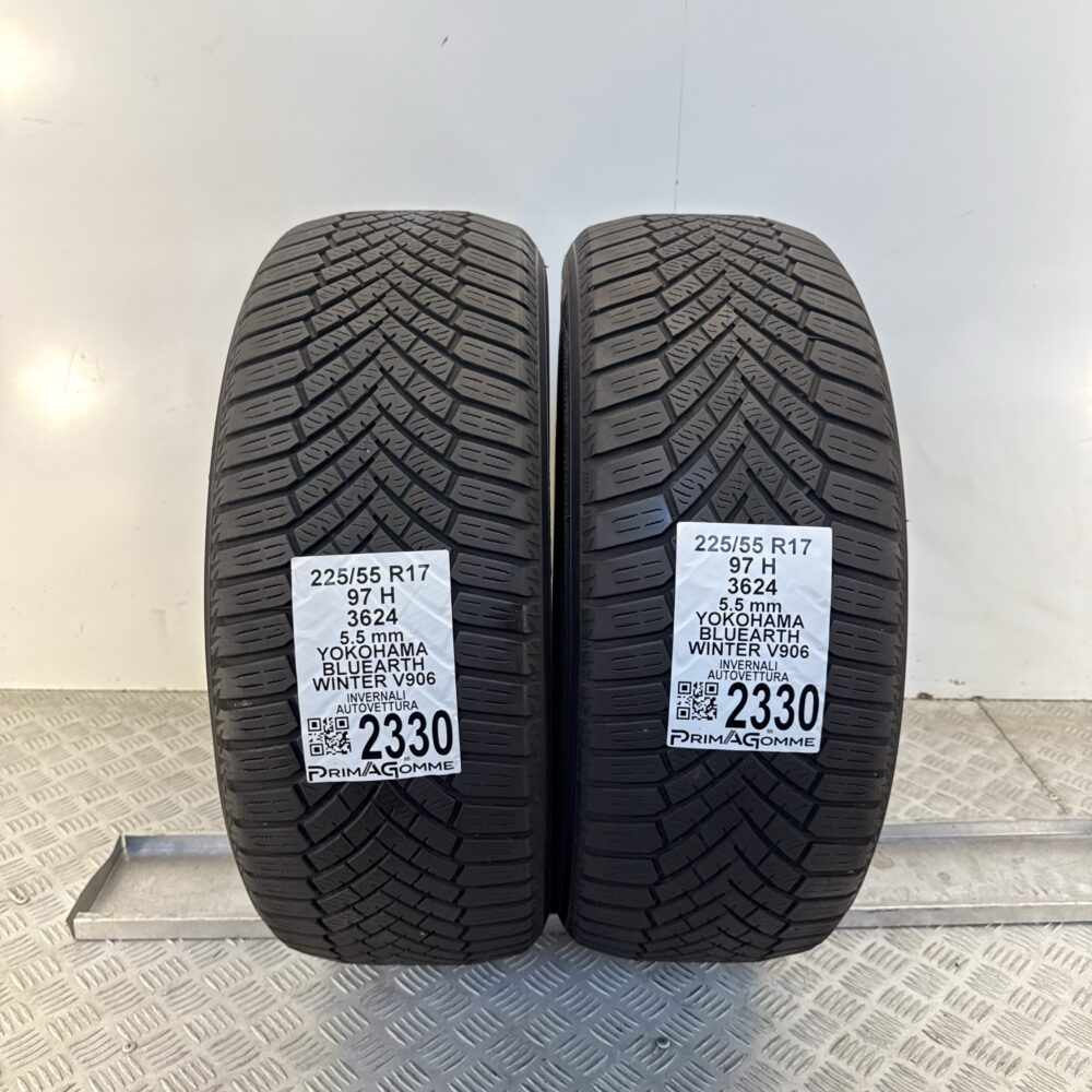 Gomme Usate 225 55 R17 97H Yokohama BluEarth Winter V906 79% Invernali