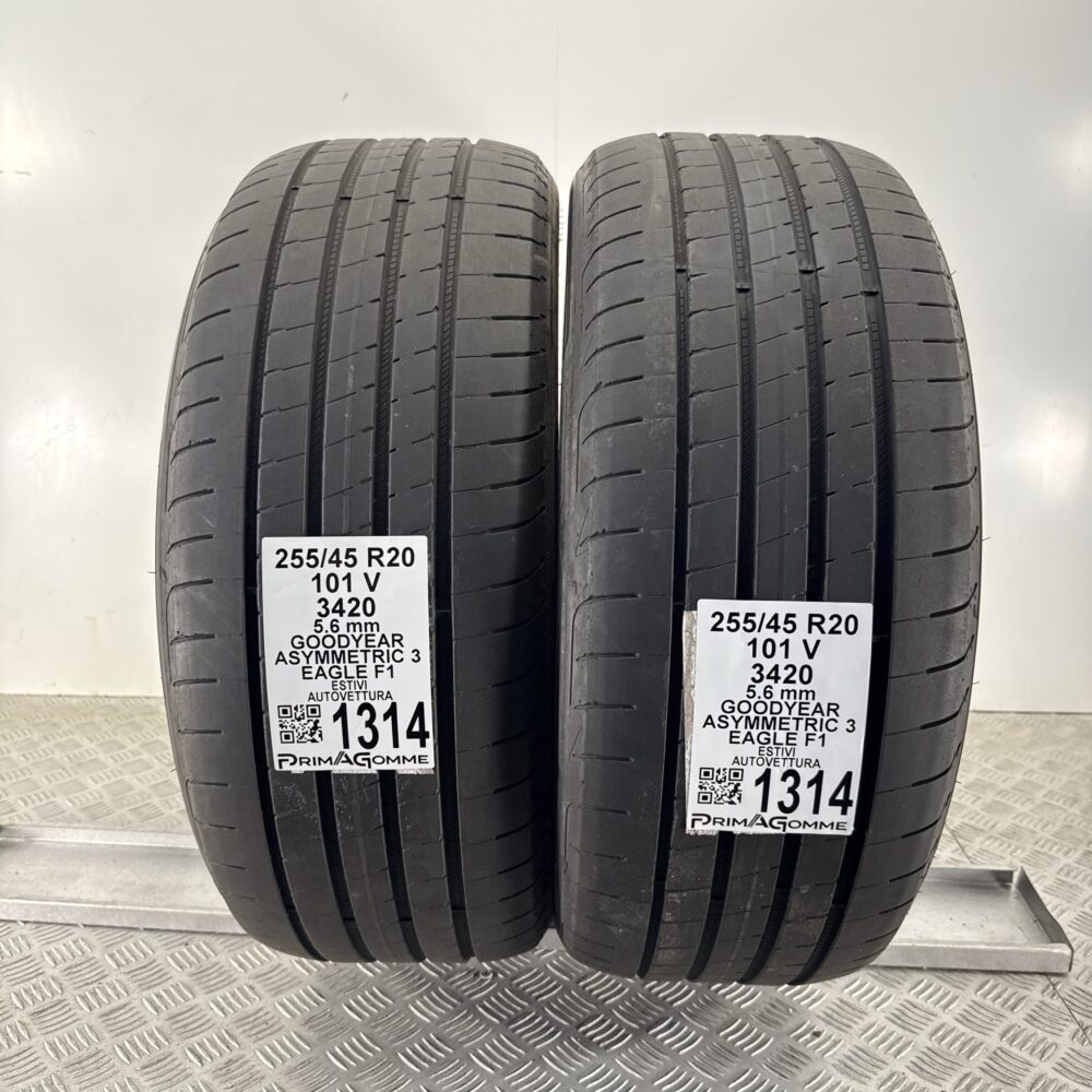 Gomme Usate 255 45 R20 101V Goodyear Eagle F1 Asymmetric 3 80% Estive