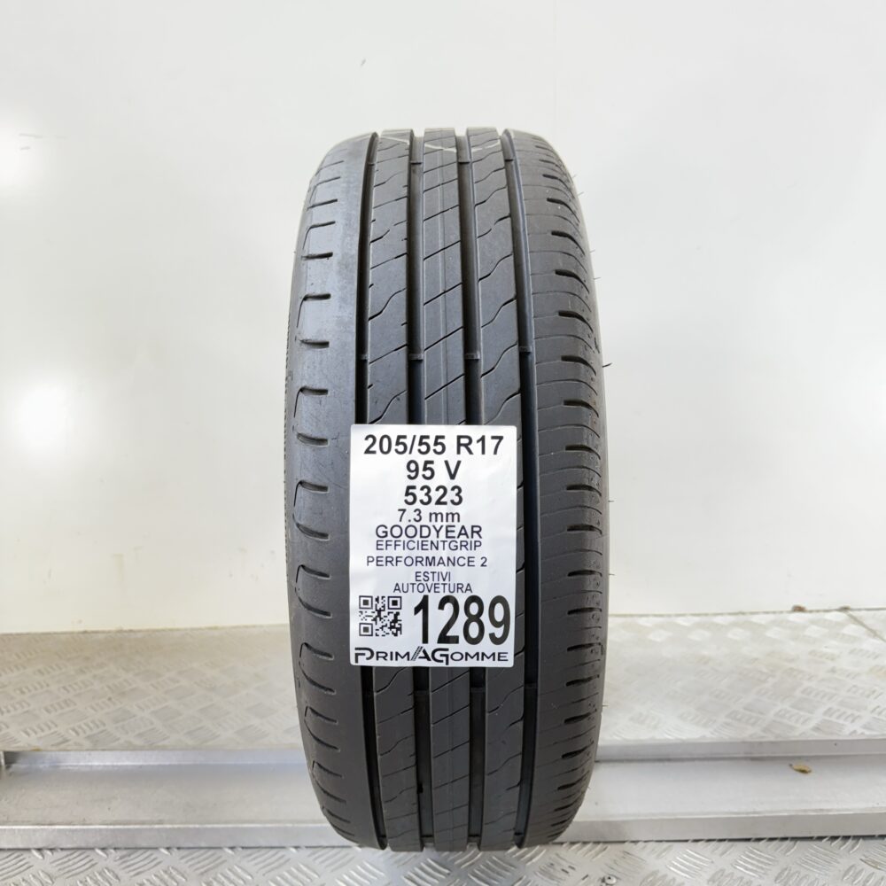 Pneumatico Usato 205 55 R17 95V Goodyear EfficientGrip Performance 2 100% Estivo