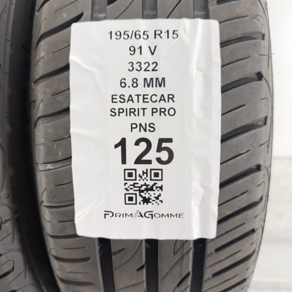 Gomme Usate 195 65 R15 91V Esatecar Spirit Pro 6.8mm Estive - immagine 3