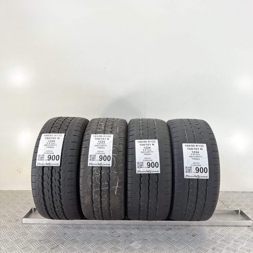 Gomme Usate 195 50 R13C 104 101N Security TR603 82% Estive