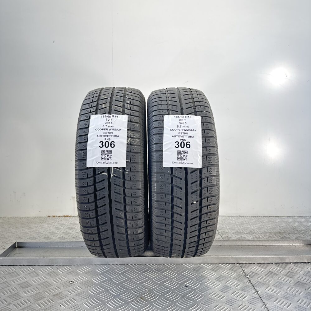 Pneumatici Usati 185 60 R14 82T Cooper WMSA2+ 83% Quattro Stagioni