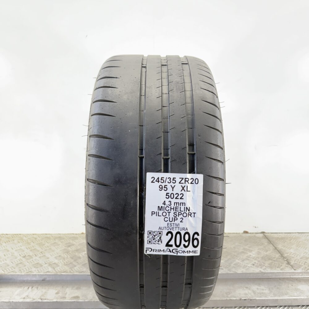 Pneumatico Usato 245 35 ZR20 XL 95Y Michelin Pilot Sport Cup 2 Estivo