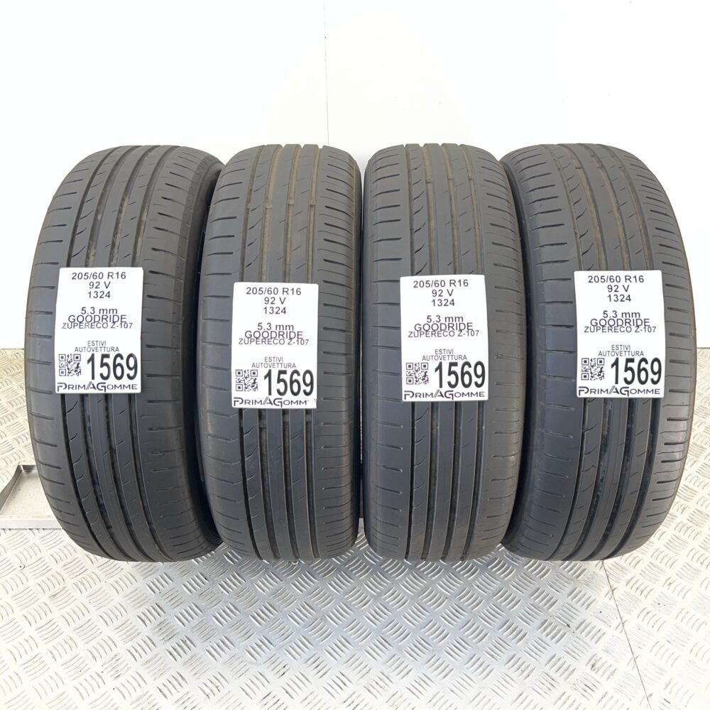 Pneumatici Usati 205 60 R16 92V Goodride Zupereco Z-107 76% Estive