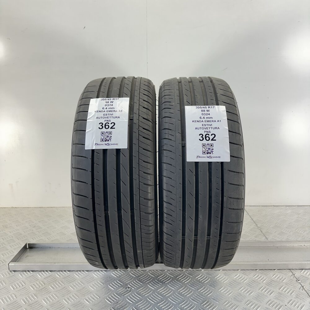 Pneumatici Usati 205 45 R17 88W Kenda Emera A1 91% Estive