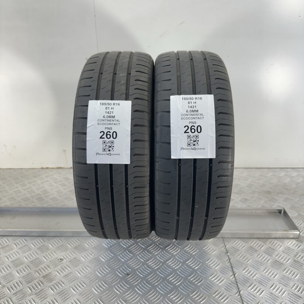 Pneumatici Usati 185 50 R16 81H Continental Ecocontact 87% Estive