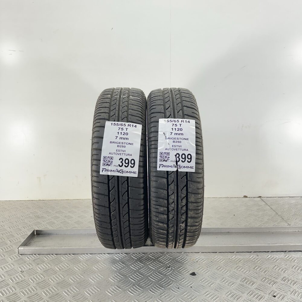 Pneumatici Usati 155 65 R14 75T Bridgestone B250 99% Estive