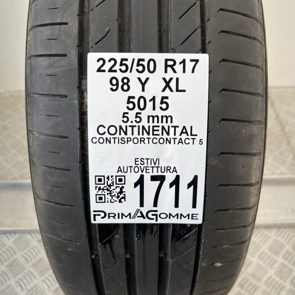 Pneumatico Usato 225 50 R17 XL 98Y Continental ContiSportContact 5 79% Estivo - immagine 3