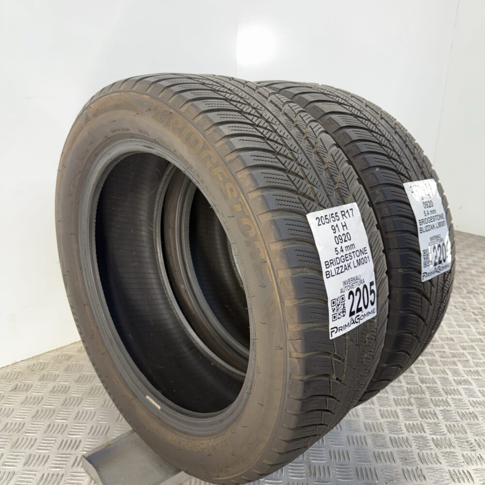 Gomme Usate 205 55 R17 91H Bridgestone Blizzak LM001 77% Invernali - immagine 6