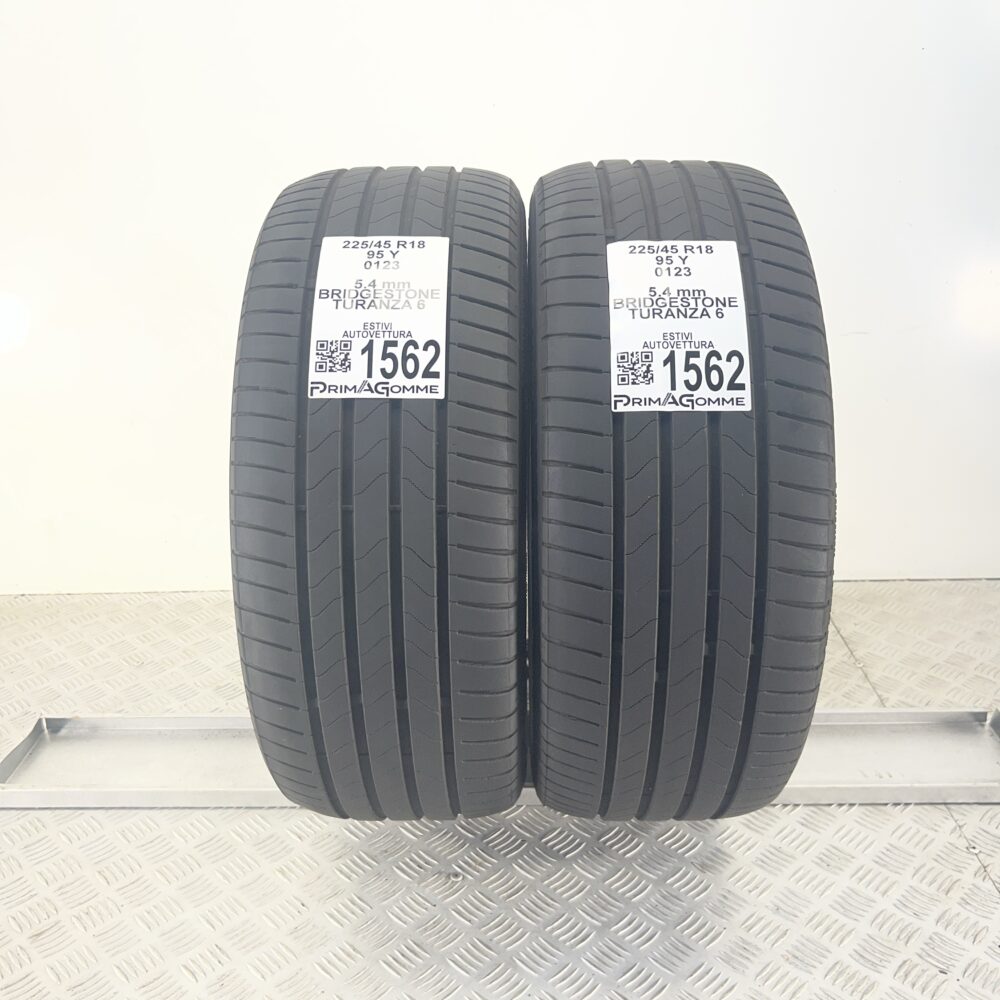 Gomme Usate 225 45 R18 95Y Bridgestone Turanza 6 77% Estive