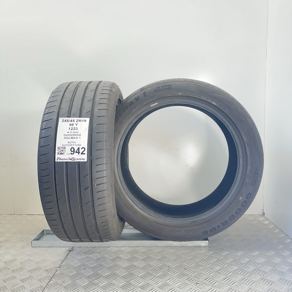 Pneumatici Usati 245 45 ZR19 98Y Goodride Solmax 1 Estive - immagine 4