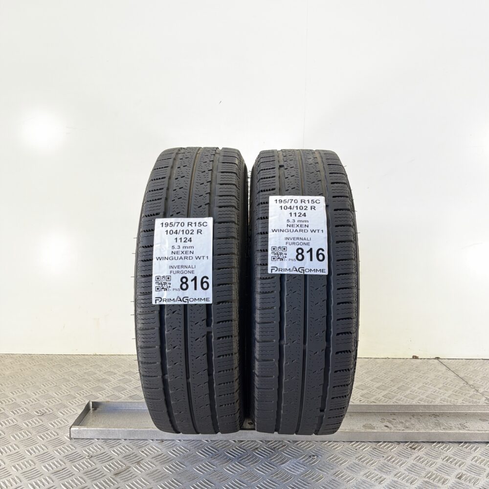 Pneumatici Usati 195 70 R15C 104 102 R Nexen Wingard WT1 73% Invernali