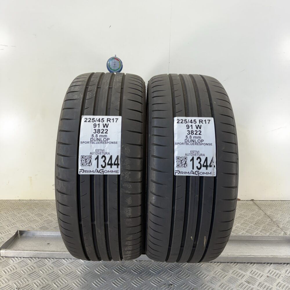 Gomme Usate 225 45 R17 91W Dunlop Sport BluResponse 83% Estive