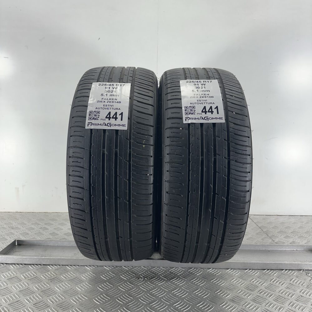 Pneumatici Usati 225 45 R17 91W Falken Ziex ZE914B 73% Estive