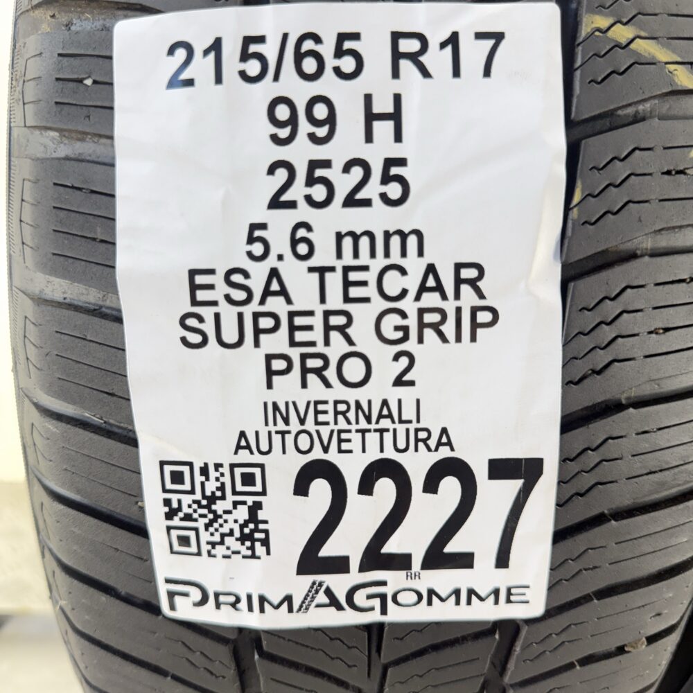 Gomme Usate 215 65 R17 99H Esa Tecar Super Grip Pro 2 80% Invernali - immagine 3