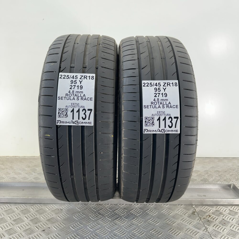 Gomme Usate 225 45 ZR18 95Y Rotalla Setula S Race Estive