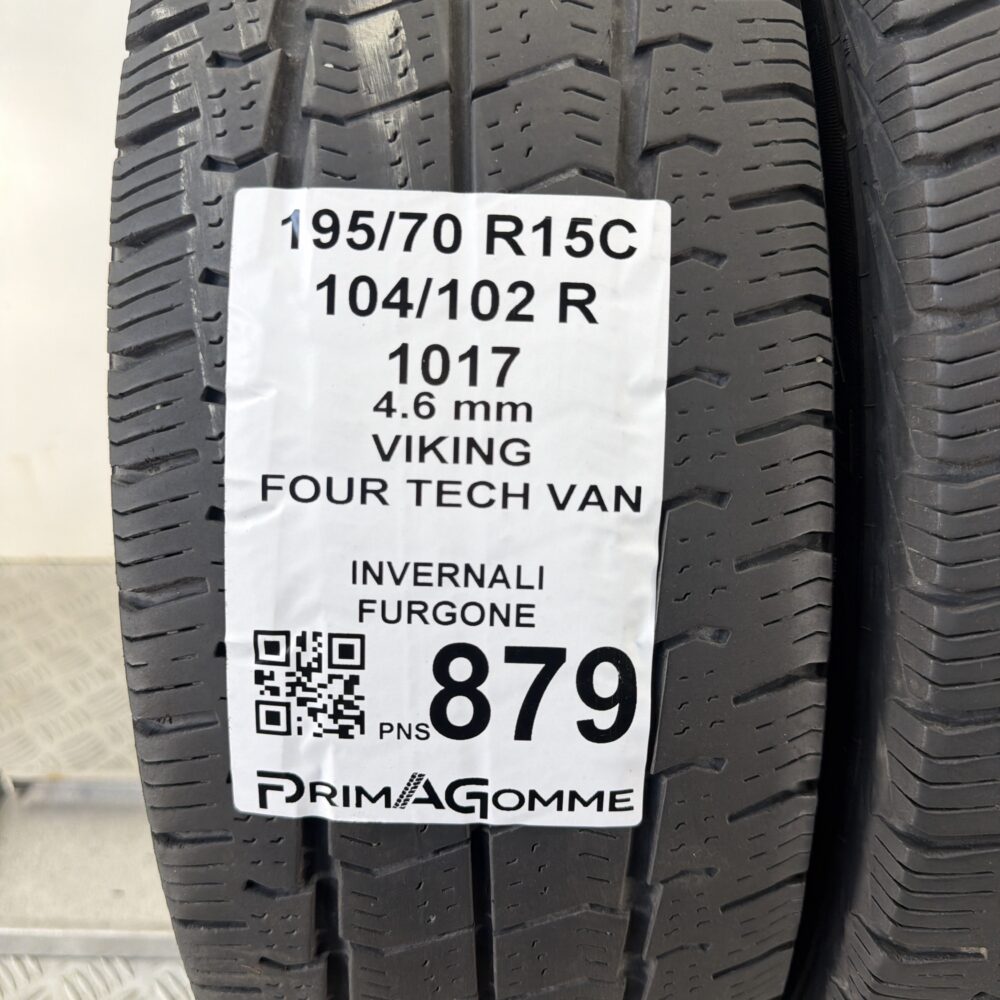 Gomme Usate 195 70 R15C 104 102R Viking Four Tech Van Invernali - immagine 3