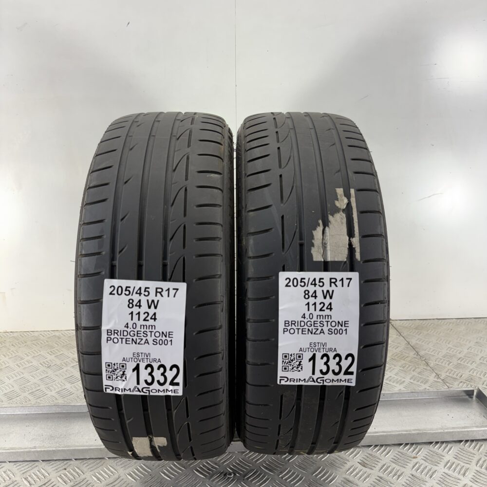 Pneumatici Usati 205 45 R17 84W Bridgestone Potenza S001 Estive