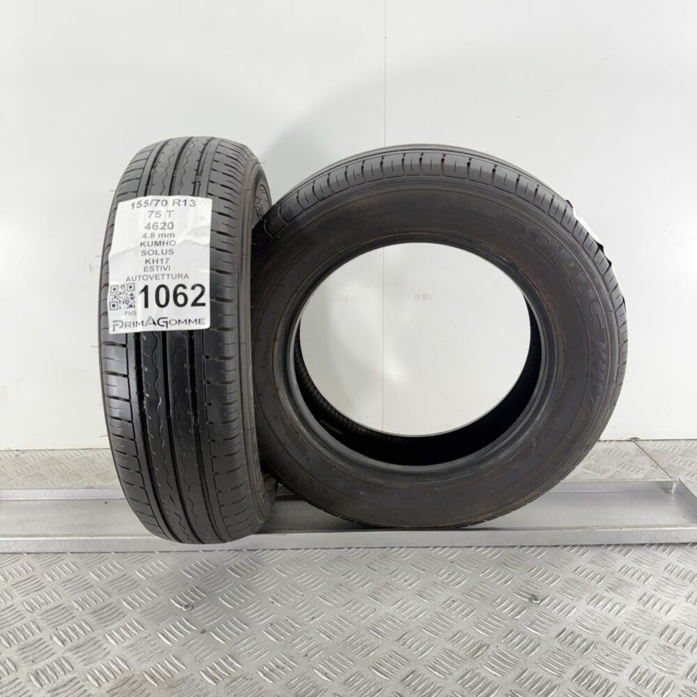 Gomme Usate 155 70 R13 75T Kumho Solus KH17 Estive - immagine 4