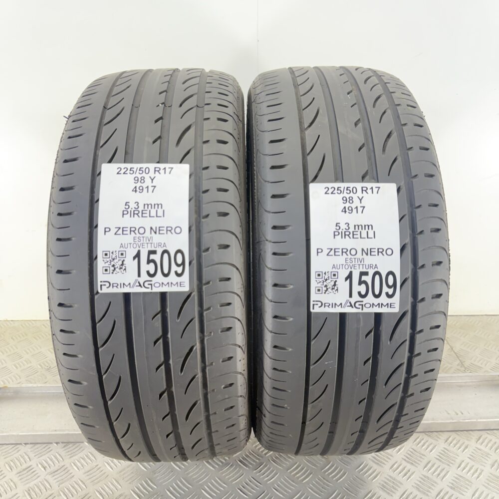 Gomme Usate 225 50 R17 98Y Pirelli P Zero Nero 76% Estive